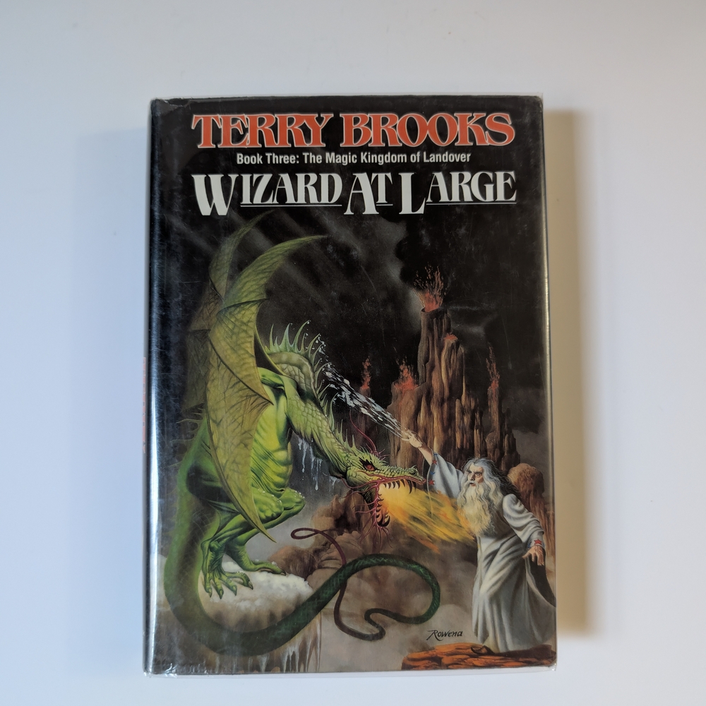 'Wizard at Large' By Terry Brooks. Hardcover First Edition Book